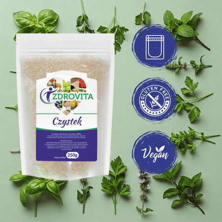 Czystek Ziele naturalny odporność detox Zdrovita 250g