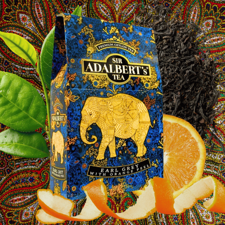 Adalbert’s Herbata Earl Grey z pomarańczą aromatyczna herbata czarna 100g