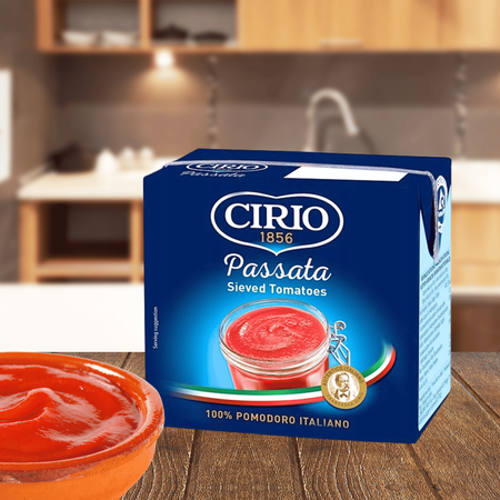 Passata Brick włoski przecier pomidorowy w kartoniku Cirio Castelli 500g