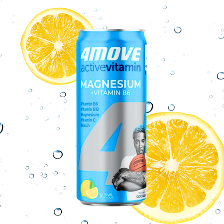 4MOVE Active Vitamin 330 ml – gazowany napój magnez + witaminy, cytrusowy
