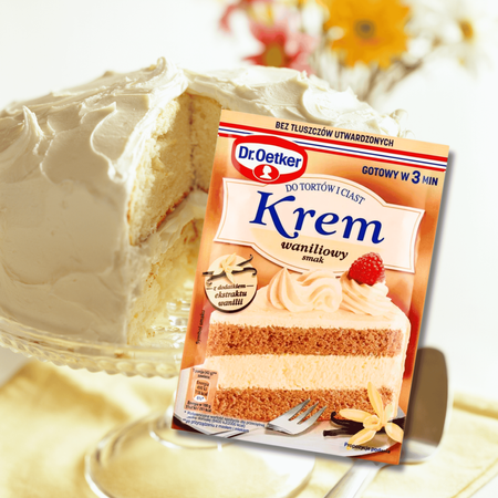 Dr Oetker Krem do tortów i ciast waniliowy z mascarpone 105g