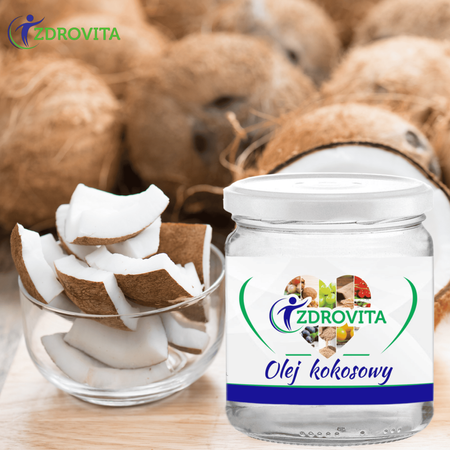 Olej Kokosowy ekologiczny naturalny Zdrovita 500ml