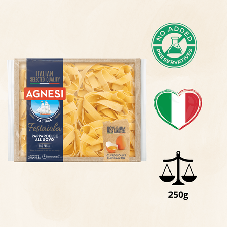 Makaron wstążki włoski smak AGNESI Festaiola Pappardelle 250g