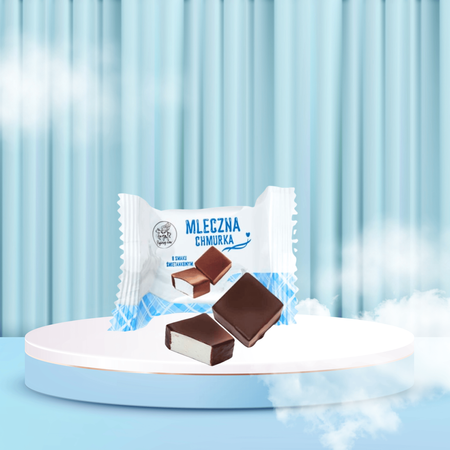 Cukierki pianki śmietankowe w polewie czekoladowej Mleczna Chmurka 1kg