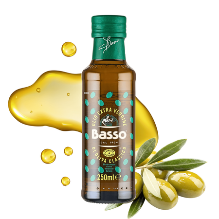 Oliwa z oliwek Extra Virgin tłoczona na zimno włoska Basso 250ml