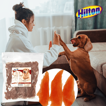 Przysmak dla psa Filet Miękkie Piersi z Kurczaka Smakołyk Hilton 500g
