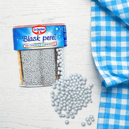 Dr Oetker Mix dekoracji cukrowych Blask Pereł świąteczne wypieki 81g