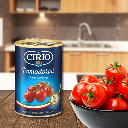Pomidorki Koktajlowe Pomodorini w puszce włoskie Cirio Premium 400g