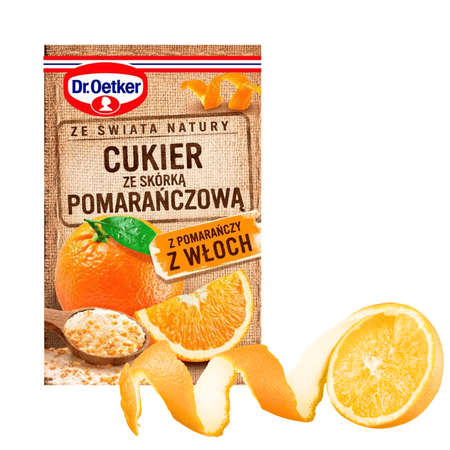 Dr Oetker cukier ze skórką pomarańczową do świątecznych wypieków 15g