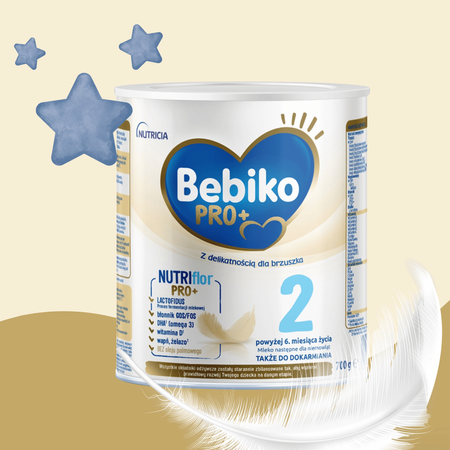 Bebiko Pro+ 2 NutriFlor mleko następne dla niemowląt po 6. miesiącu 700g
