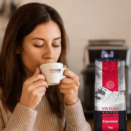 Kawa Ziarnista 100% Arabica 1kg –Swisso Kaffee Espresso - Aromatyczna