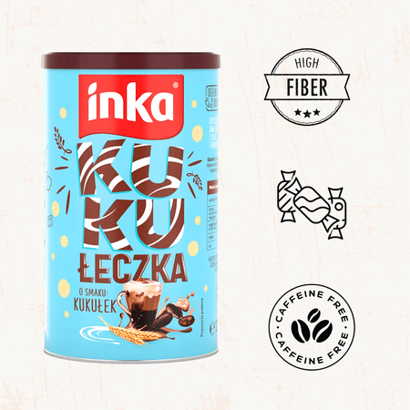 Kawa Zbożowa o smaku kakao i kukułek puszka Inka Kukułeczka 120g