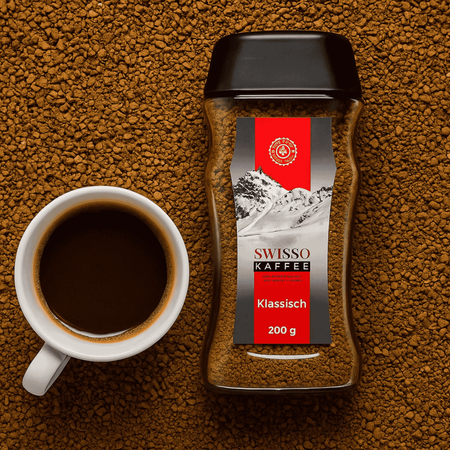 Kawa rozpuszczalna aromatyczna intensywna Swisso Kaffe RR słoik 200g