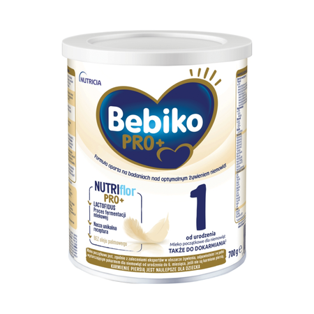 Bebiko Pro+ 1 NutriFlor mleko początkowe dla niemowląt od urodzenia 6x700g
