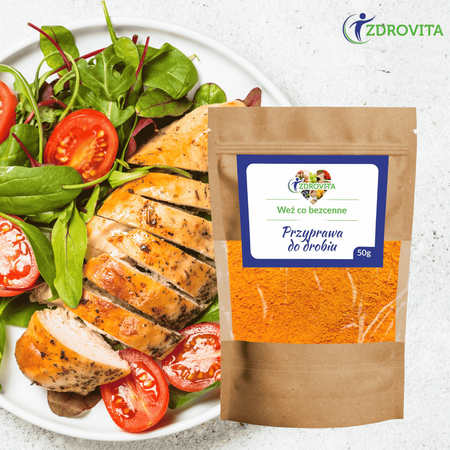 Przyprawa do drobiu naturalna aromatyczna mieszanka ziół Zdrovita 50g