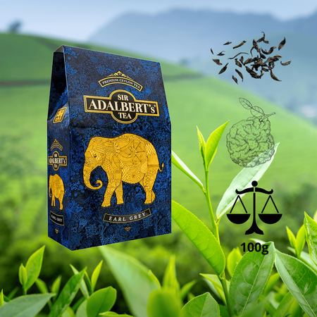 Adalbert’s Earl Grey liściasta czarna herbata cejlońska z bergamotką 100g