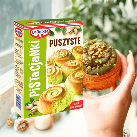 Dr Oetker puszyste pistacjanki bułeczki pistacjowe mieszanka 410g