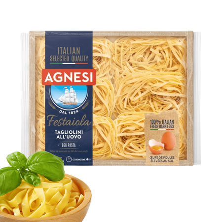 Makaron wstążki Tagliolini Agnesi Festaiola jajeczny włoski premium 250g