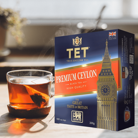 Herbata Czarna Ekspresowa Klasyczna TET Premium Ceylon 100 torebek 200g