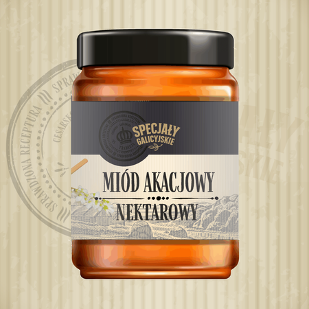 Miód Akacjowy naturalny premium polskie pasieki Specjały Galicyjskie 400g
