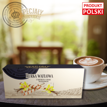 Ciastka Rurki Waniliowe kruche domowe wypieki Specjały Galicyjskie 160g