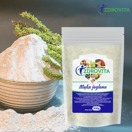 Mąka Jaglana naturalna do wypieków fit Zdrovita 500g