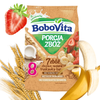 BoboVita Kaszka mleczna 7 zbóż truskawka banan po 8. m-cu 210g bez cukru