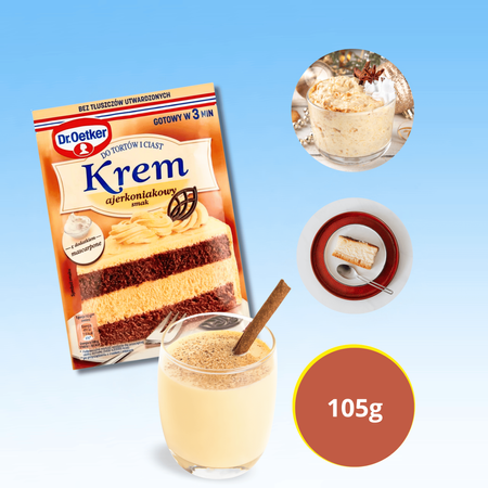 Dr Oetker Krem do tortów i ciast ajerkoniakowy z mascarpone 105g