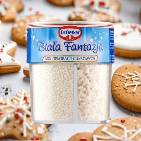 Dr Oetker Mix dekoracji cukrowych do świątecznych wypieków 73g