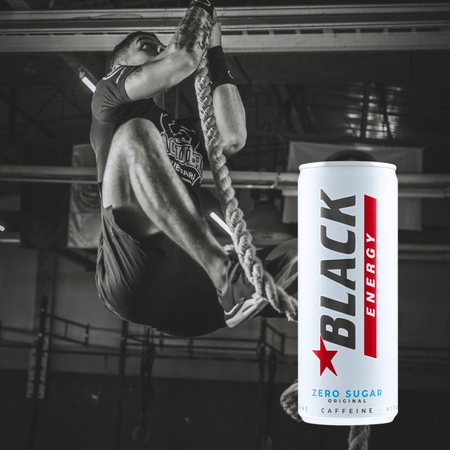 Black Energy Zero Sugar energetyk bez cukru energy drink puszka 250ml