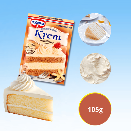 Dr Oetker Krem do tortów i ciast waniliowy z mascarpone 105g