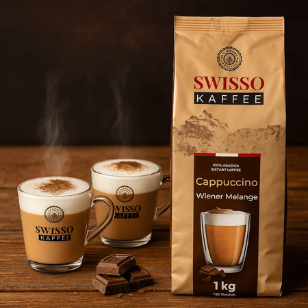 Kawa Cappuccino Wiener Melange czekoladowa Swisso Kaffee Premium 1kg