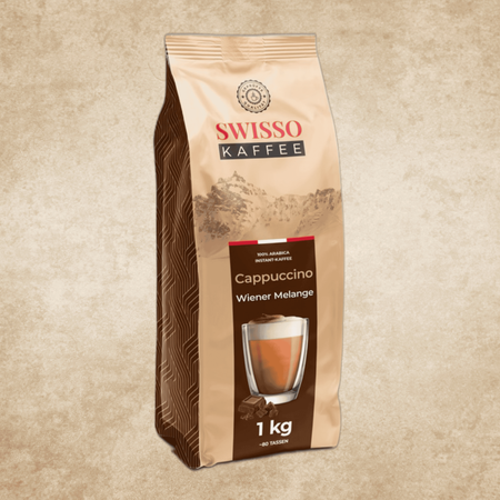 Kawa Cappuccino Wiener Melange czekoladowa Swisso Kaffee Premium 1kg