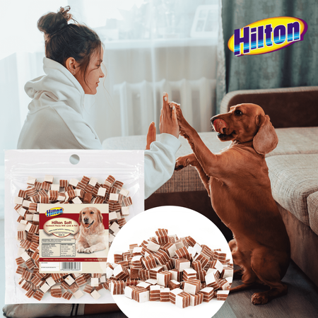 Przysmak dla psa Smaczek Hilton sandwiche z jagnięciny i ryby miękkie 500g