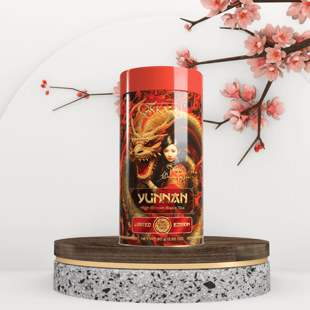 Herbata czarna liściasta chińska ekskluzywna puszka Oskar Yunnan 80g
