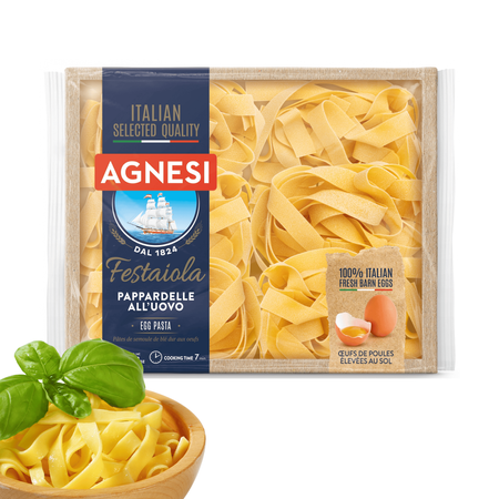 Makaron wstążki włoski smak AGNESI Festaiola Pappardelle 250g