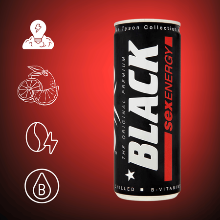Black Energy Sex Energy gazowany energetyk owocowy 250ml