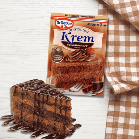 Dr Oetker Krem do tortów i ciast czekoladowy świąteczne wypieki 127g
