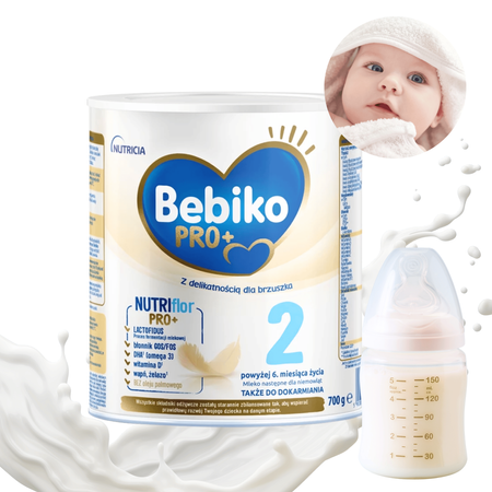 Bebiko Pro+ 2 NutriFlor mleko następne dla niemowląt po 6. miesiącu 700g