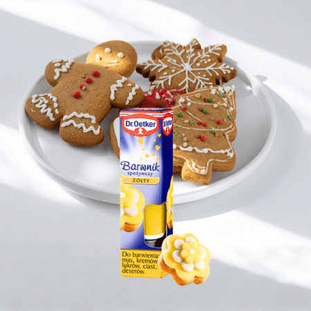 Dr Oetker Barwnik spożywczy żółty w żelu do ciast i kremów 10g