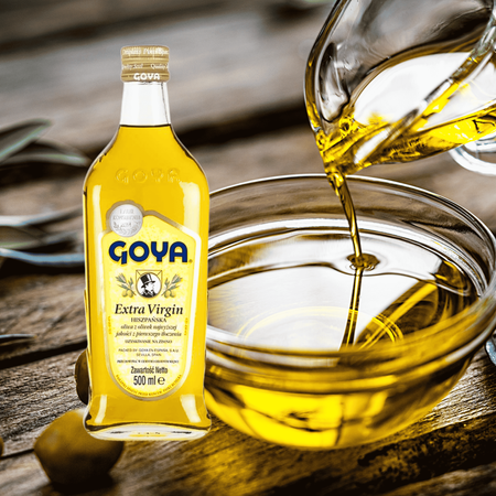 Oliwa z Oliwek Extra Virgin Szklana Butelka Hiszpania GOYA 500ml