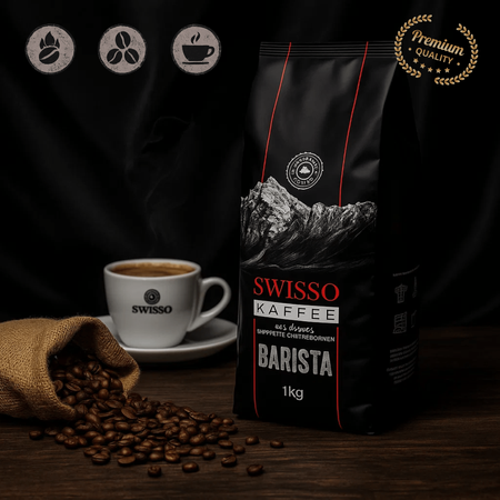 Kawa ziarnista Swisso Kaffee Barista 100% Arabica Exclusive Premium 1kg