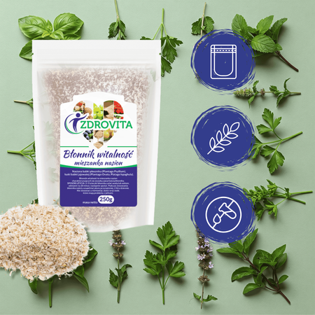 Błonnik Witalność naturalny błonnik oczyszczanie jelit Zdrovita 250g