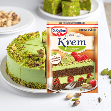 Dr Oetker krem do tortów i ciast pistacjowy w proszku 105g