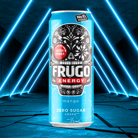 FRUGO ENERGY Mango Zero Sugar – napój energetyczny energy drink 330 ml