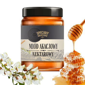 Miód Akacjowy naturalny premium polskie pasieki Specjały Galicyjskie 400g