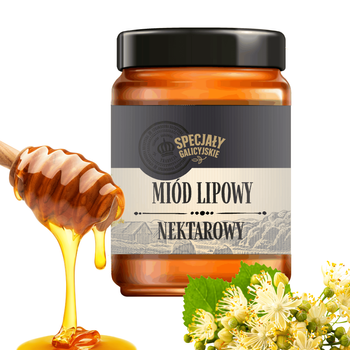 Miód Lipowy naturalny premium z polskiej pasieki Specjały Galicyjskie 400g