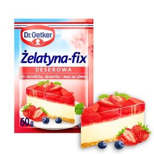 Dr Oetker żelatyna fix deserowa do serników i deserów 60g