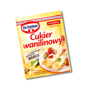 Dr Oetker Cukier Wanilinowy aromatyczny dodatek do ciast i deserów 16g