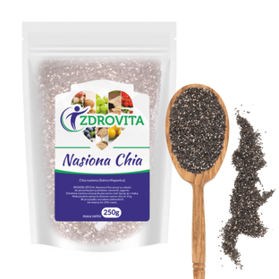 Nasiona Chia superfoods zdrowa żywność Zdrovita 250g